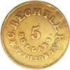 Image 2 : (1837-42) $5 C. Bechtler Five Dollar, 134G, With Star-