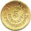 Image 2 : (1837-42) $5 C. Bechtler Five Dollar, RUTHERF:--Repair