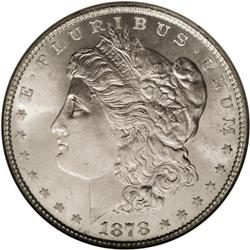 1878 7TF S$1 Reverse of 1878 MS66 NGC. This is a lustr