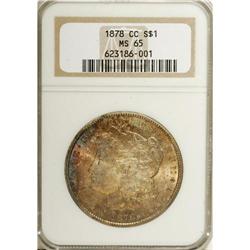 1878-CC S$1 MS65 NGC. Each side has a captivating blen