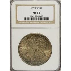 1878-S S$1 MS64 NGC. Like most other ''78-S dollars, t