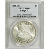 Image 1 : 1880-CC S$1 8 Over High 7 MS64 PCGS. VAM-5. A Top 100