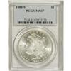 Image 1 : 1880-S S$1 MS67 PCGS. Large S. This virtually brillian