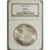 Image 3 : 1881-CC S$1 MS67 NGC. Essentially brilliant with a thi