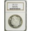 Image 1 : 1881-CC S$1 MS63 Deep Mirror Prooflike NGC. Frosty mot