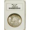 Image 1 : 1881-O S$1 MS64 NGC. An attractive 1881-O dollar that