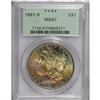 Image 1 : 1881-S S$1 MS67 PCGS. The reverse of this highly lustr