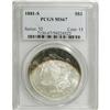 Image 1 : 1881-S S$1 MS67 PCGS. What an interesting piece. The t