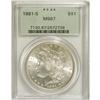Image 1 : 1881-S S$1 MS67 PCGS. Fully struck and essentially bri