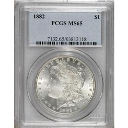 1882 S$1 MS65 PCGS. An exactingly struck and highly lu