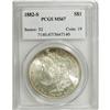 Image 3 : 1882-S S$1 MS67 PCGS. Many examples of the 1882-S have