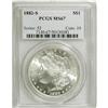 Image 1 : 1882-S S$1 MS67 PCGS. Fully brilliant surfaces exude c