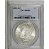 Image 1 : 1883-CC S$1 MS66 PCGS. Well struck with only faint ton