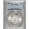 Image 1 : 1883-CC S$1 MS66 PCGS. Sharply struck and essentially