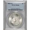 Image 1 : 1883-CC S$1 MS66 PCGS. Radiantly lustrous surfaces dis