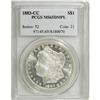 Image 1 : 1883-CC S$1 MS65 Deep Mirror Prooflike PCGS. A promine