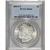 Image 1 : 1884-CC S$1 MS66 PCGS. Well struck, deeply lustrous, a
