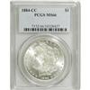 Image 1 : 1884-CC S$1 MS66 PCGS. Highly lustrous surfaces give o