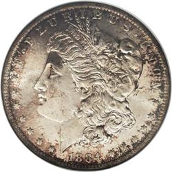 1884-O S$1 MS67 NGC. The 1884-O, with a mintage of 9,7