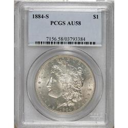 1884-S S$1 AU58 PCGS. The 1884-S is surprisingly scarc