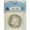 Image 1 : 1884-S S$1 AU58 ANACS. Bright, untoned surfaces exhibi