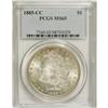 Image 1 : 1885-CC S$1 MS65 PCGS. This beautiful Gem has lemon an