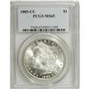 Image 1 : 1885-CC S$1 MS65 PCGS. Subtle gold toning visits this