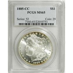 1885-CC S$1 MS65 PCGS. VAM-4. A Hot 50 Variety. A prom