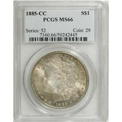 1885-CC S$1 MS66 PCGS. Bowers'' Guide Book on Morgan s
