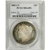 Image 1 : 1885-CC S$1 MS64 Prooflike PCGS. Well struck with inte