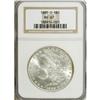 Image 1 : 1885-O S$1 MS67 NGC. An impressive piece with highly l