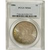 Image 1 : 1886 S$1 MS66 PCGS. Lavender patina dominates, but the