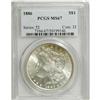Image 1 : 1886 S$1 MS67 PCGS. Very sharply struck and brilliant