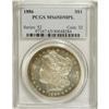 Image 1 : 1886 S$1 MS65 Deep Mirror Prooflike PCGS. Sharply stru