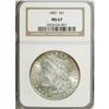 Image 1 : 1887 S$1 MS67 NGC. A sharply detailed Superb Gem with