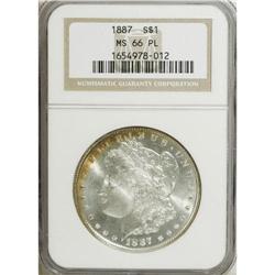 1887 S$1 MS66 Prooflike NGC. An impressive prooflike P