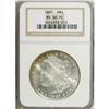 Image 1 : 1887 S$1 MS66 Prooflike NGC. An impressive prooflike P