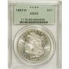 Image 3 : 1887-O S$1 MS65 PCGS. Just the barest hint of gold col