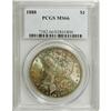 Image 1 : 1888 S$1 MS66 PCGS. Gorgeous obverse toning in shades