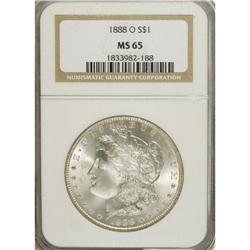 1888-O $1 MS65 NGC. A slightly better date among O-min