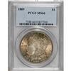 Image 1 : 1889 S$1 MS66 PCGS. A radiantly lustrous Premium Gem t