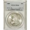 Image 1 : 1889 S$1 MS66 PCGS. Well struck with bright, snow-whit