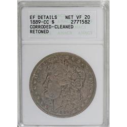 1889-CC S$1 --Corroded, Cleaned, Retoned--ANACS. XF Det
