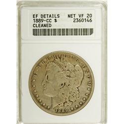 1889-CC S$1 --Cleaned--ANACS. XF Details. Net VF20. Thi