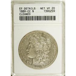 1889-CC S$1 --Cleaned--ANACS. XF Details. Net VF20. The