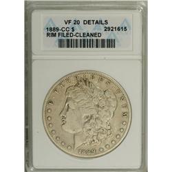 1889-CC S$1 --Rim Filed, Cleaned--ANACS. VF20 Details.
