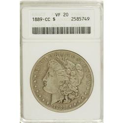 1889-CC S$1 VF20 ANACS. This circulated key date Morga