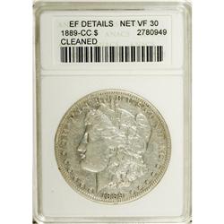 1889-CC S$1 --Cleaned--ANACS. XF Details. Net VF30. Thi