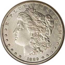 1889-CC S$1 --Whizzed--ANACS. AU50 Details. The eagle''