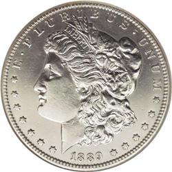 1889-CC S$1 --Cleaned--ANACS. AU58 Details. One wonders